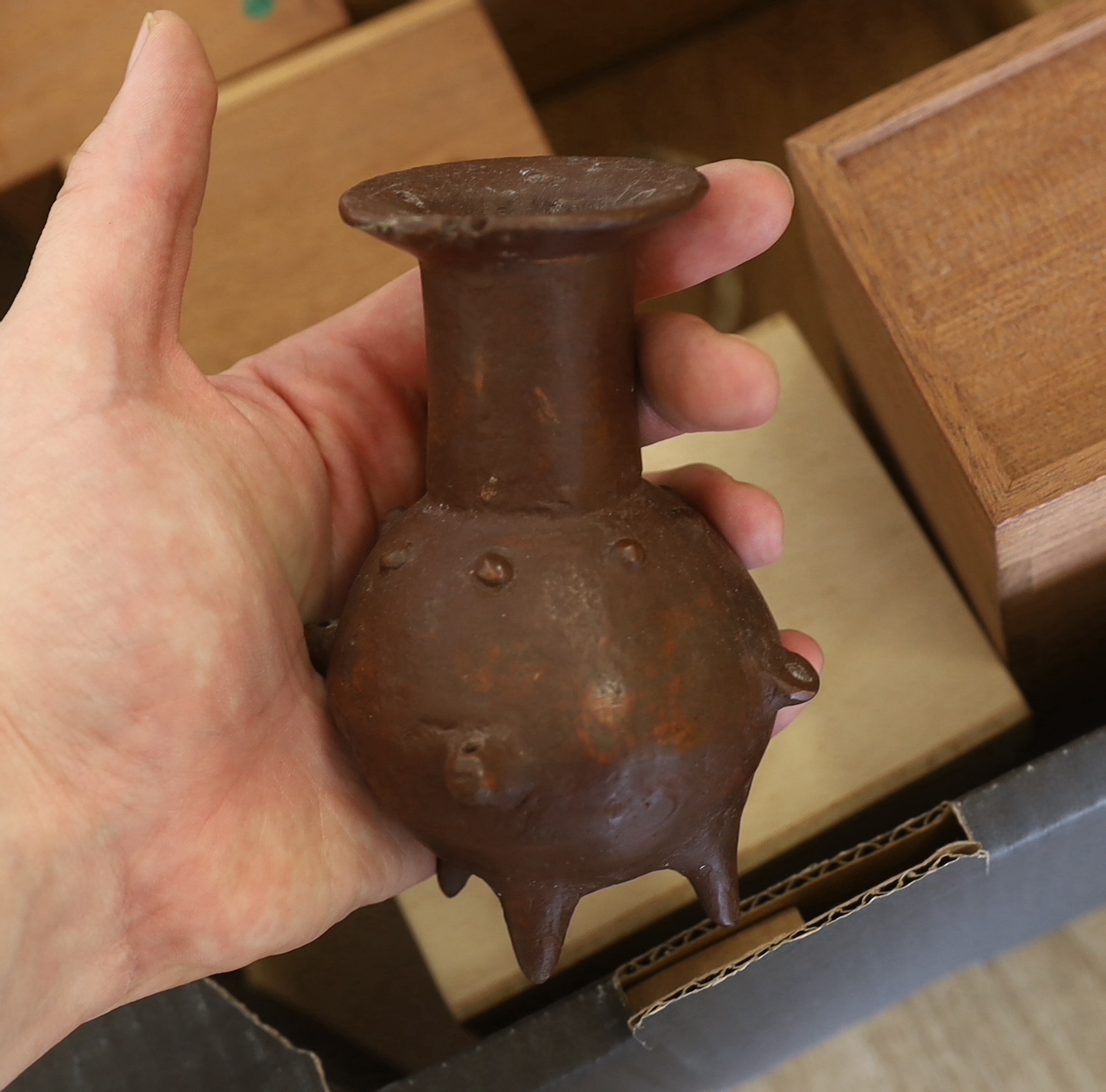 A collection of Turkish reproduction bronzes of archaic vessels and sculptures commissioned as LTD editions by Garanti Bank, some with certificates